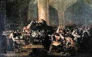 Francisco de Goya Tribunal de la Inquisicion o Auto de fe de la Inquisicion Spain oil painting artist